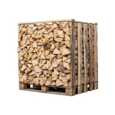 Box 1,50 stères de 30cm bois de chauffage – palette de bois coupé fendu de 1,05m3 chêne